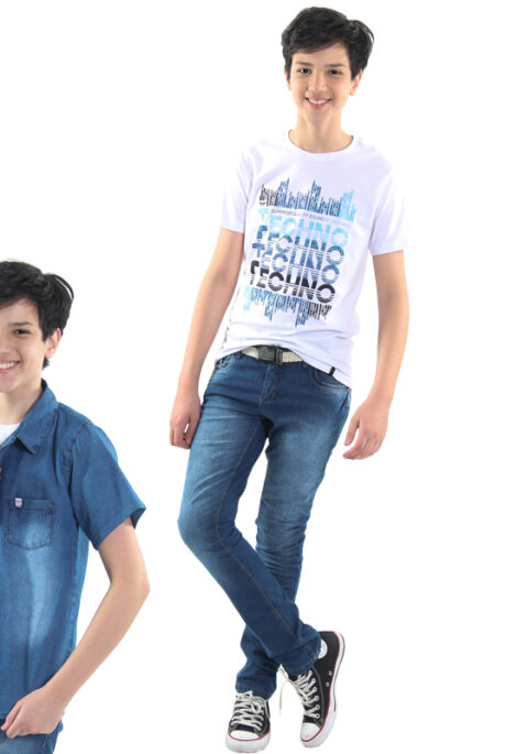 jaqueta jeans com bermuda